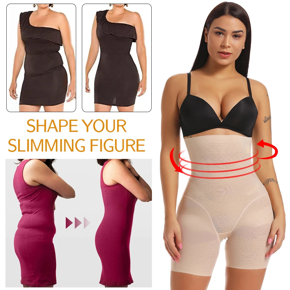 Women Body Shaper Firm Tummy Control Shorts Under Skirts High Waist Shaping Panties Slimming Underwear