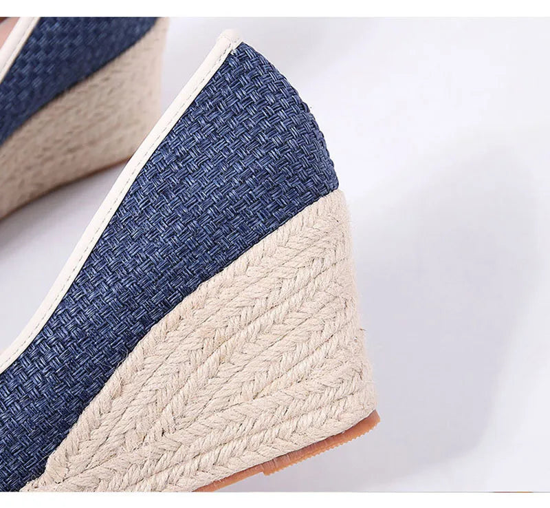 Women Bow Wedges Elegant Casual Woman Wedges