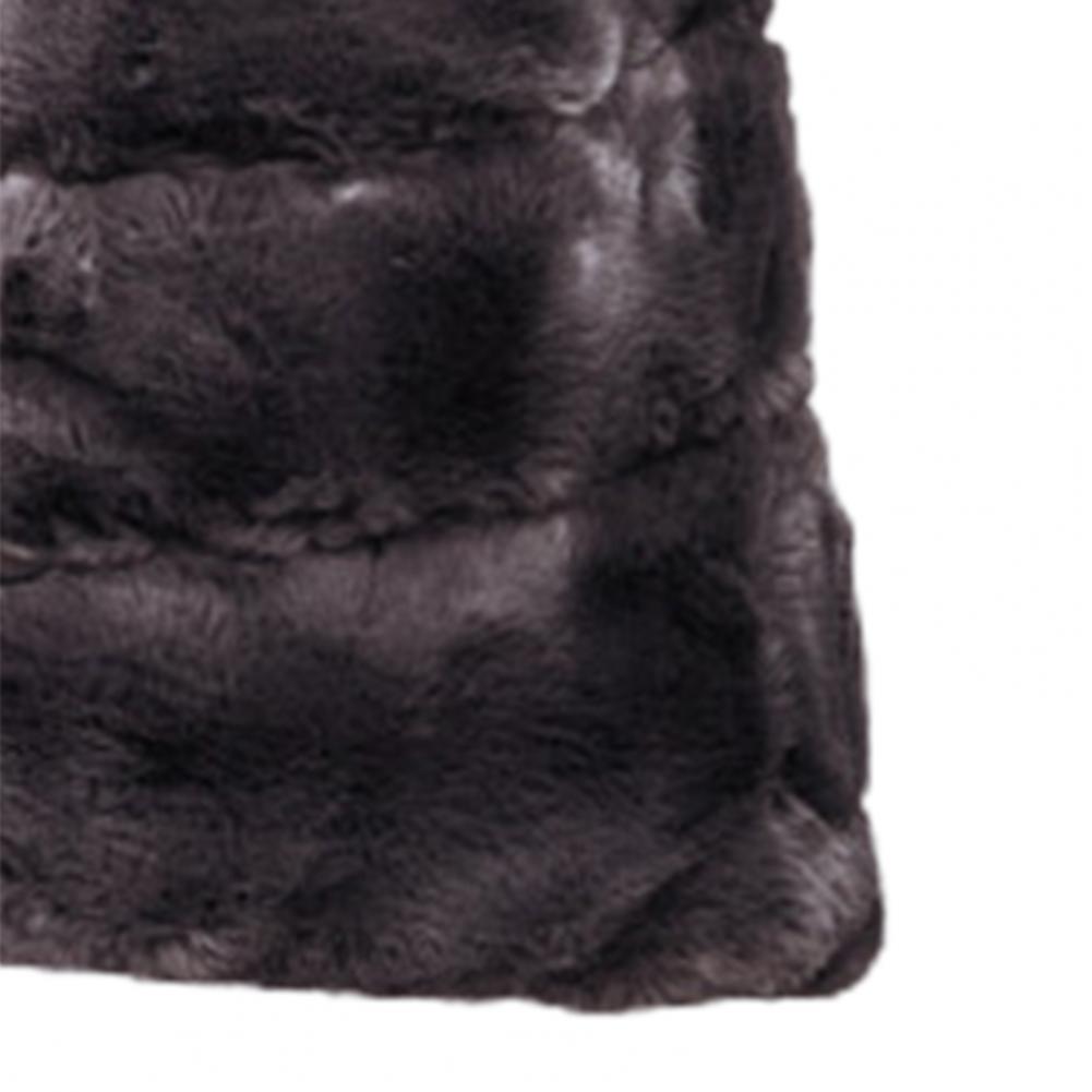 Faux Fur Sleeveless Coat Solid Round Neck Thick Outerwear Jacket