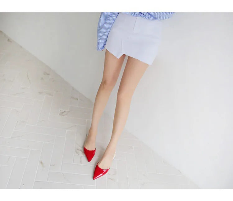 Women's half slippers Pointed flat slippers Female summer new toe cap wear