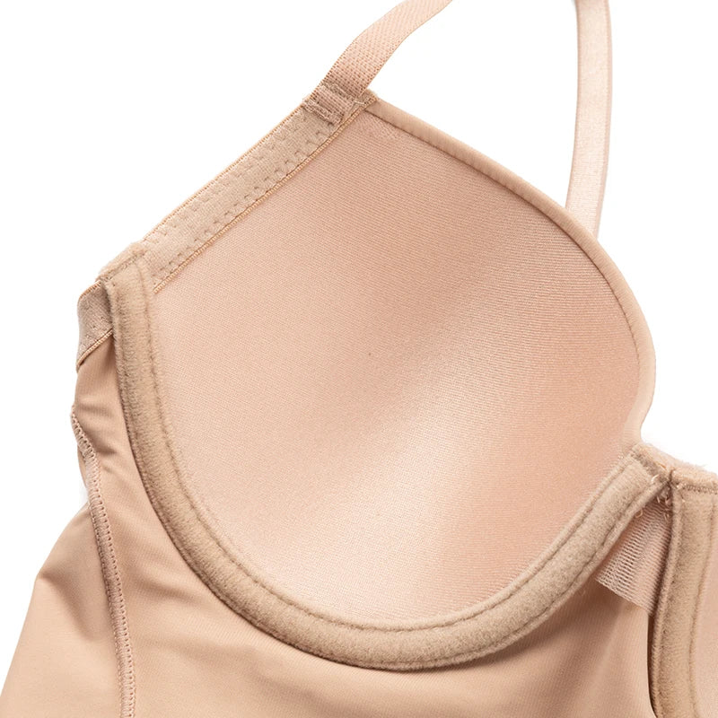 Postpartum Waist Trainer Shapewear for Women Tummy Control Dress Backless Bodysuit Tops Body Shaper with Built-in Bra