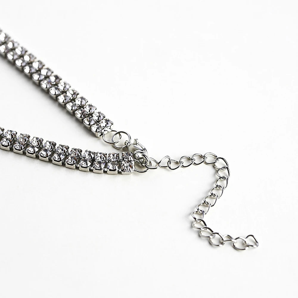 Rhinestone Choker Crystal Gem Luxury Choker Necklace for Women