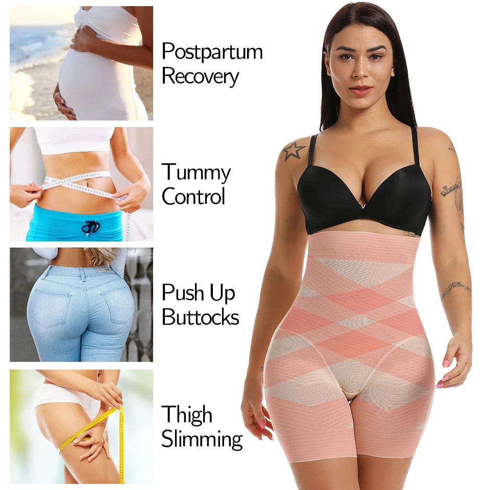 Women Body Shaper Firm Tummy Control Shorts Under Skirts High Waist Shaping Panties Slimming Underwear