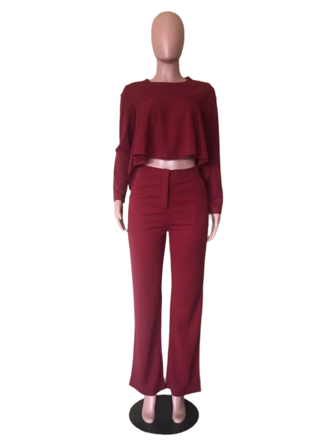 Two Piece Set Women Tracksuit Set Summer Work Elegant Long Sleeve Top Pants Set