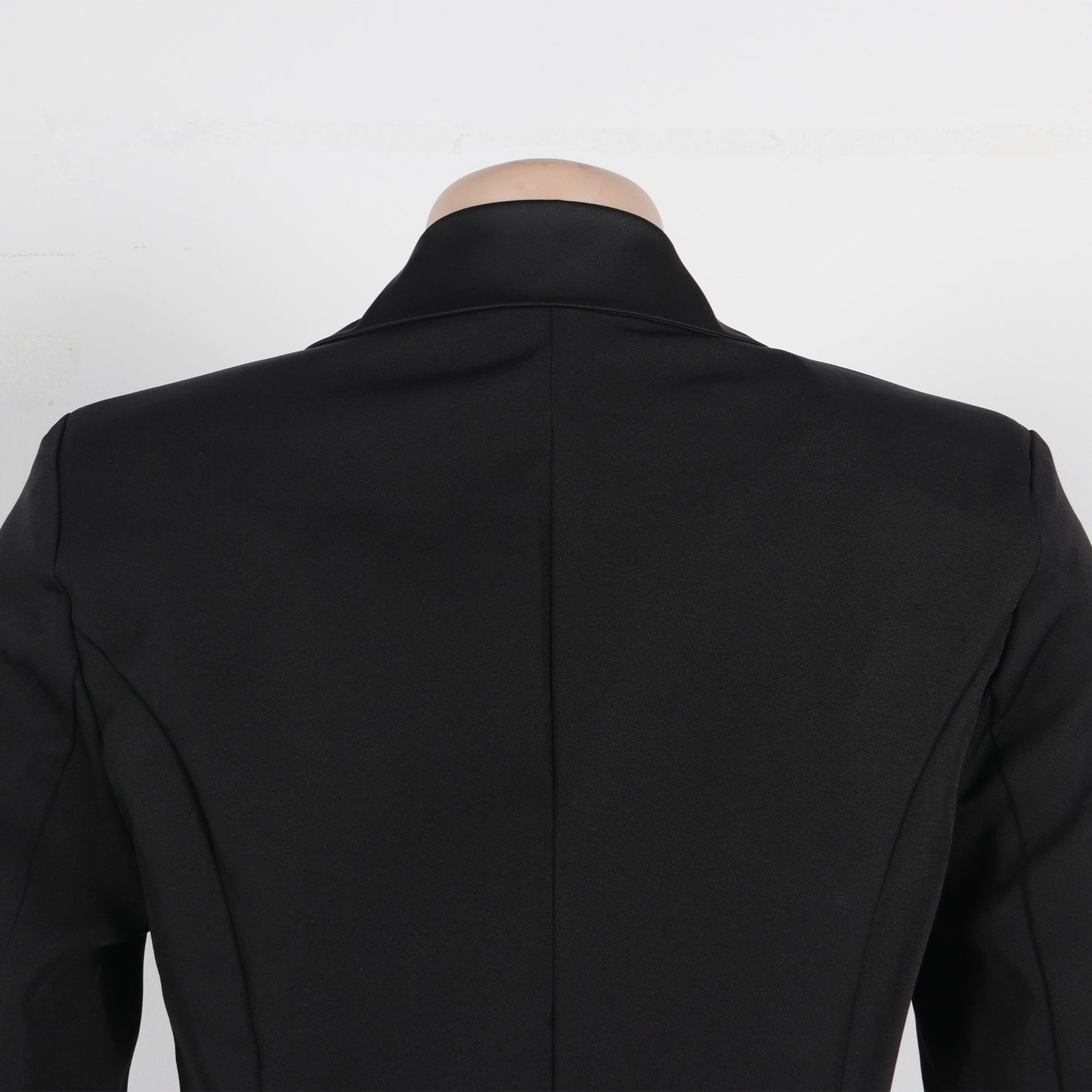 Women Blazer Dress Double Breasted Notched Long Sleeve Maxi Blazer Dress