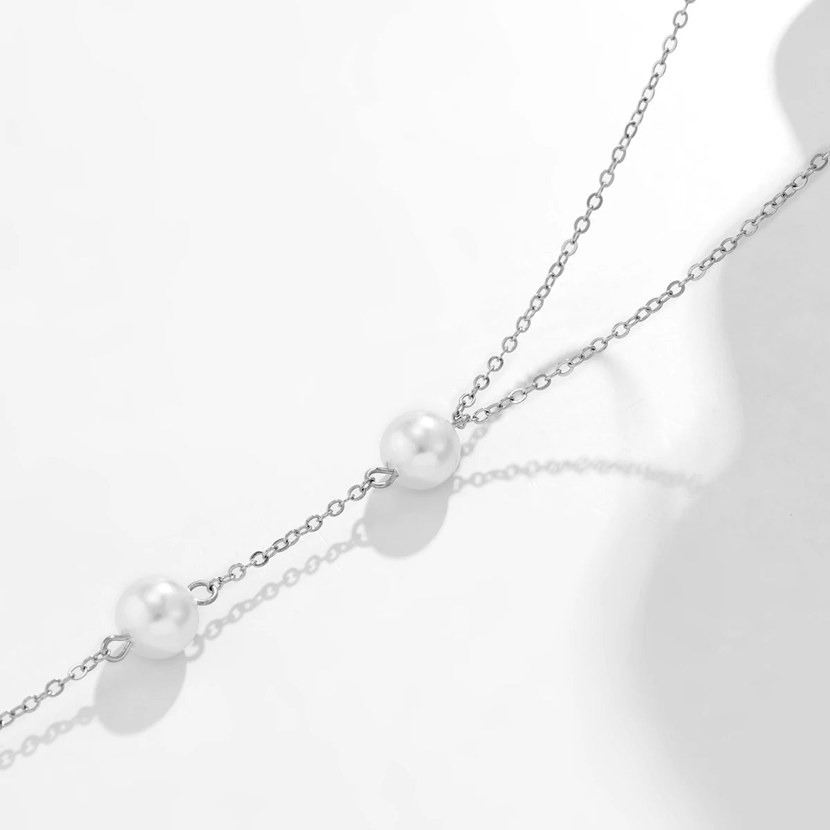 Women's Sexy Tassel Pearl Harness Chest Chain
