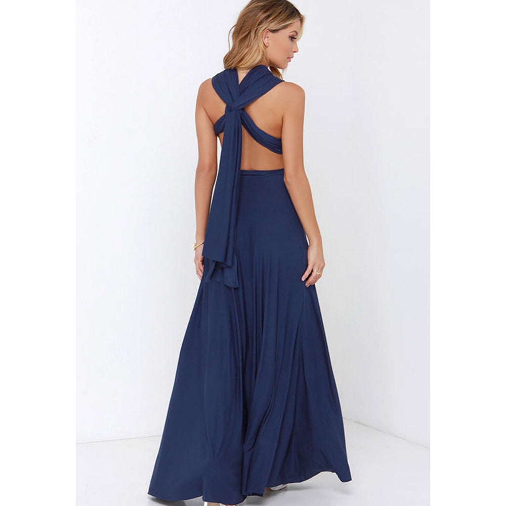 Multiway Wrap Convertible Boho Maxi Dress Bridesmaid Infinity Robe Dresses