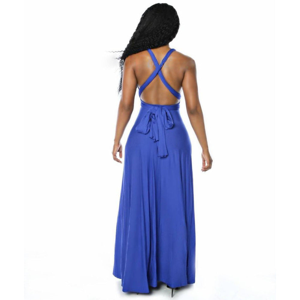 Multiway Wrap Convertible Boho Maxi Dress Bridesmaid Infinity Robe Dresses