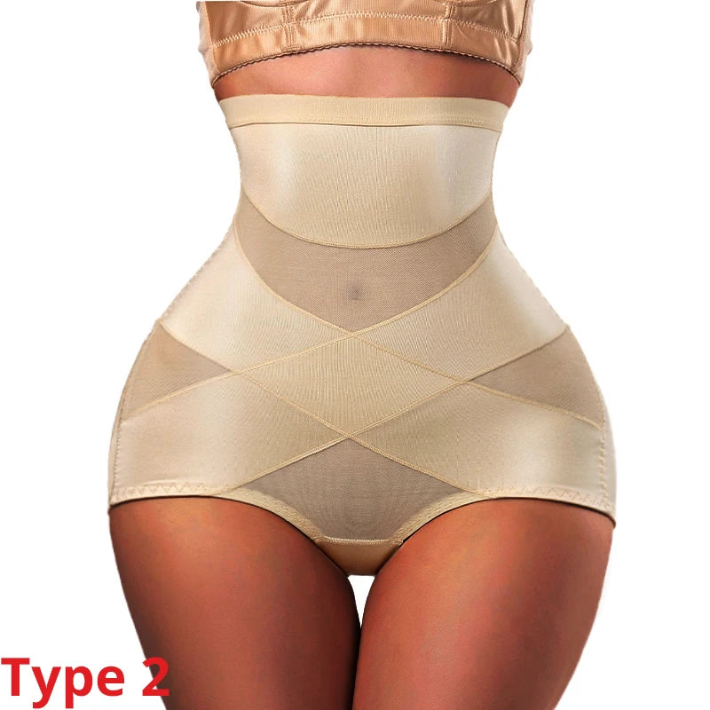 Women High Waist Trainer Body Shaper Panties Tummy Belly Control Body Slimming Control Shapewear