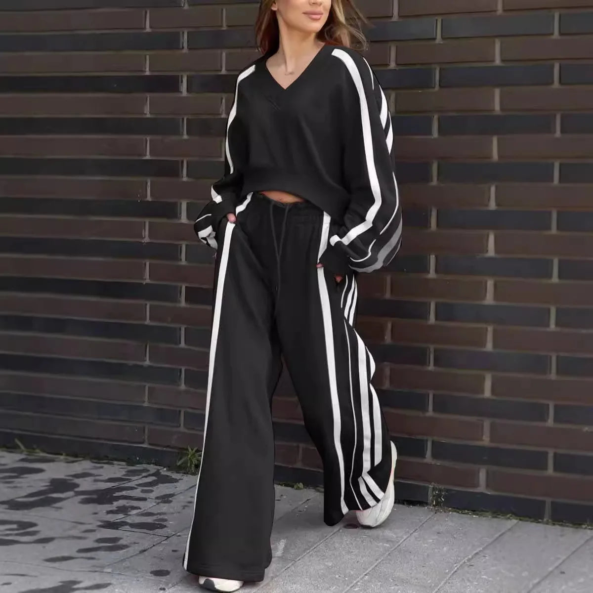 2 Piece Set Women Casual Sweatpants Outfits Long Sleeve Tops Pants Sets Sweatshirts Two Piece Set Fashion Suits