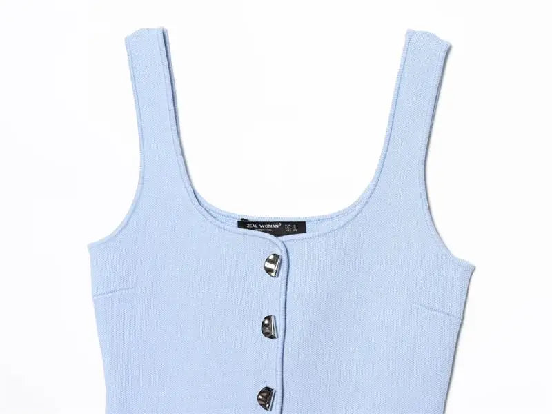 Chic Elastic Top Slim Elegant Knitted Women's Tops