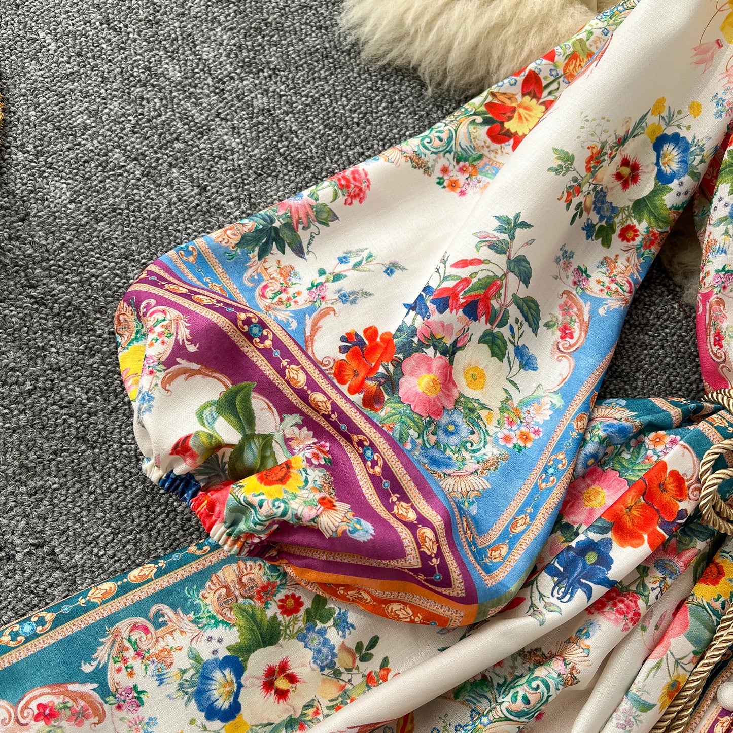 Elegant Vintage Luxury Evening Dress Women Print Sashes Button Short Party Dress Female Casual Holiday Clothing