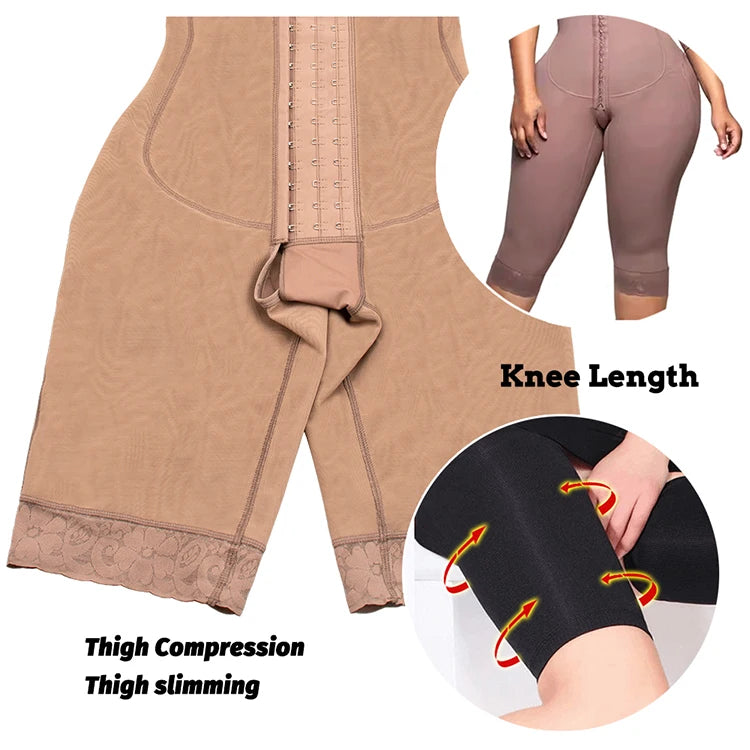 Full Body Colombian Girdles Shaper High Compression Bodysuits Postoperative Postpartum Lipo Arm Slimmer