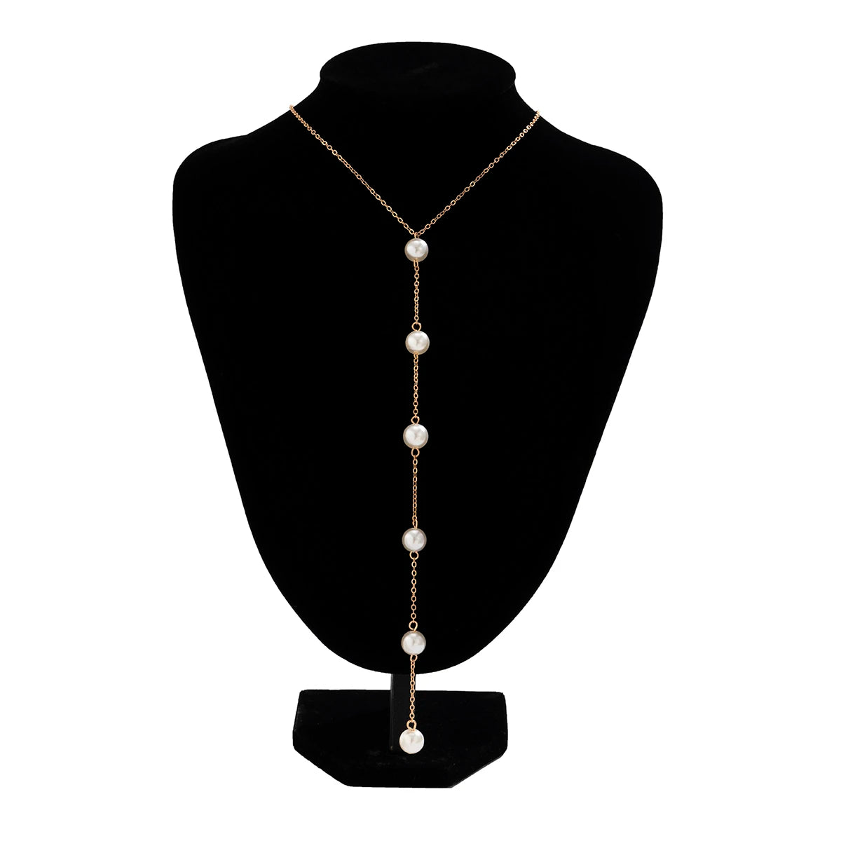Women's Sexy Tassel Pearl Harness Chest Chain