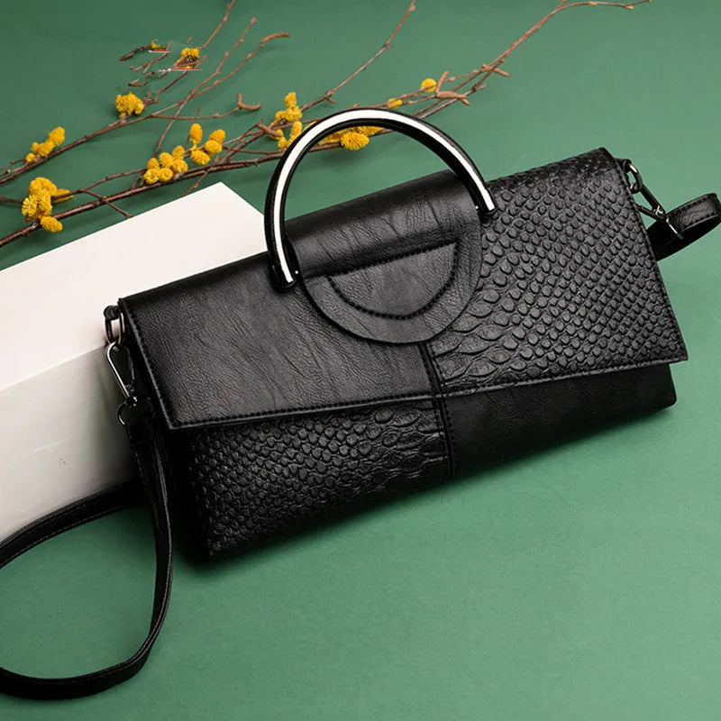 High Quality Soft PU Leather Handbag Women Luxury Purses