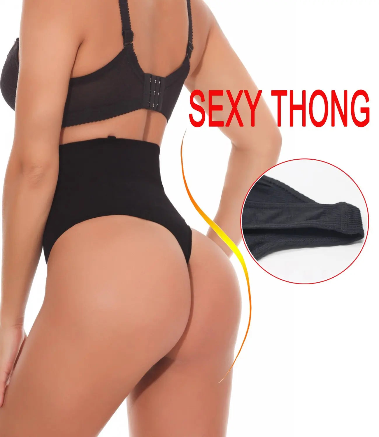 Seamless Thong Shapewear for Women Tummy Control Body Shaper Panties Girdle High Waist Briefs