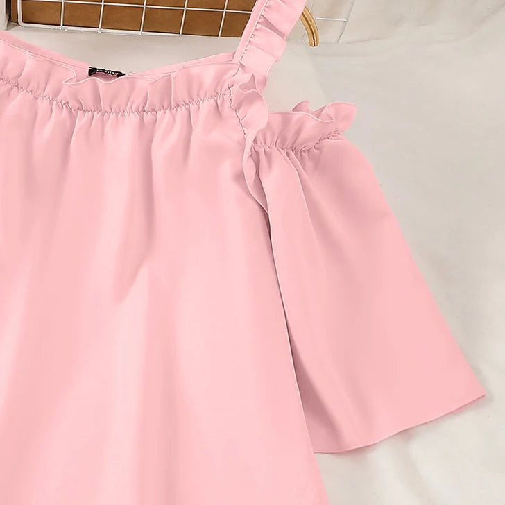 Oversized Women Blouse Summer Off Shoulder Tank Tops Tunic Casual Loose Blouse