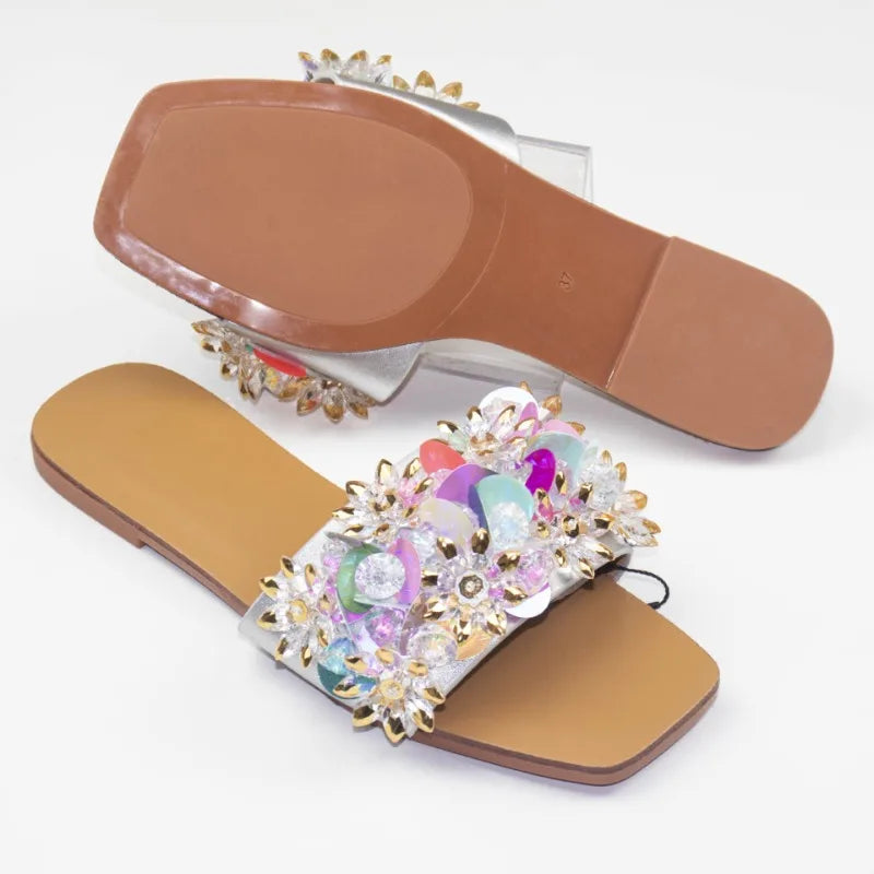 Women Crystal Sandals Fashion Diamond Women's Slippers