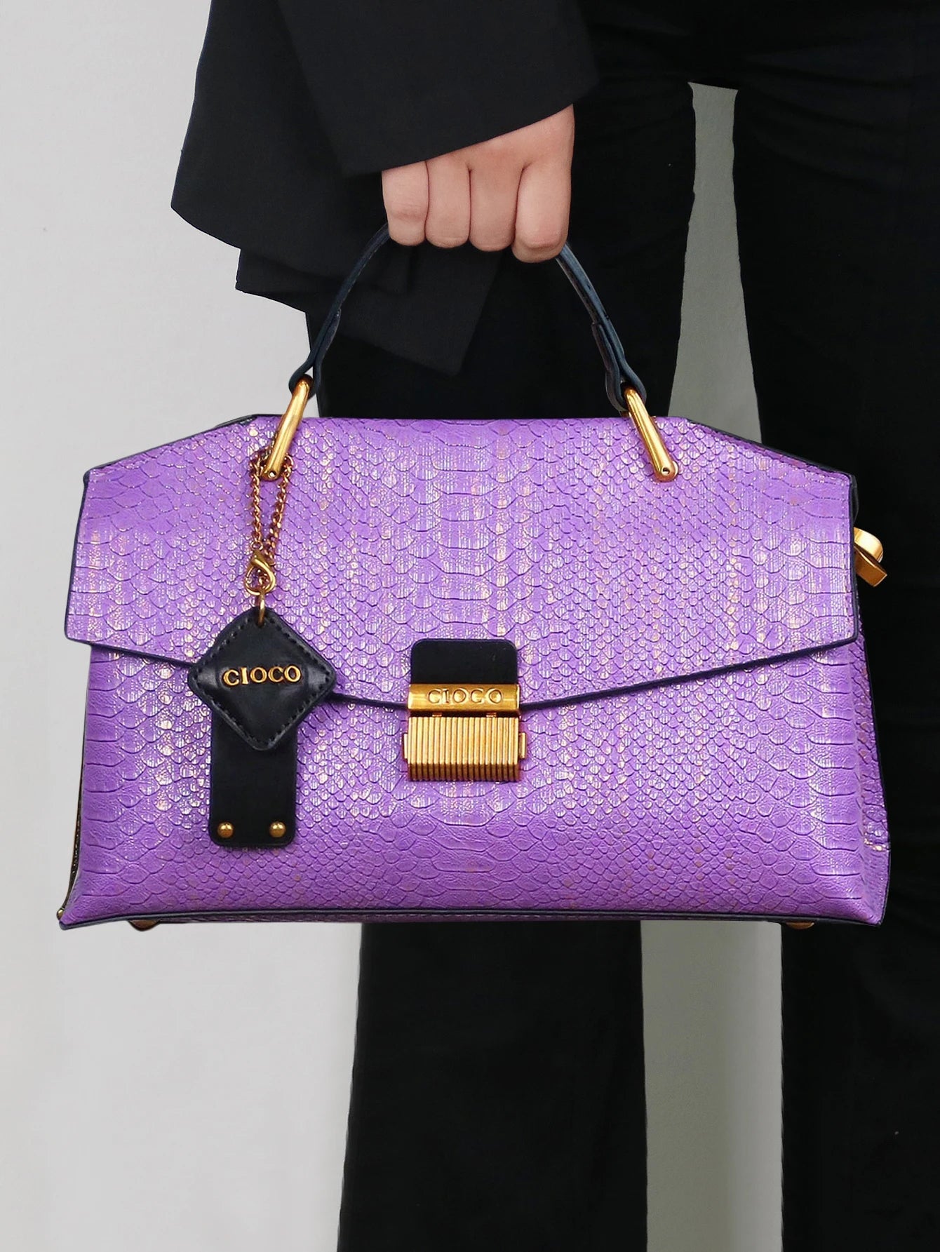 blue snake-shaped high-grade handbag fashion luxury luxury handbag lightweight large-capacity one-shoulder bag