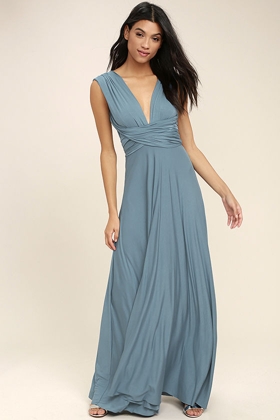 Multiway Wrap Convertible Boho Maxi Dress Bridesmaid Infinity Robe Dresses