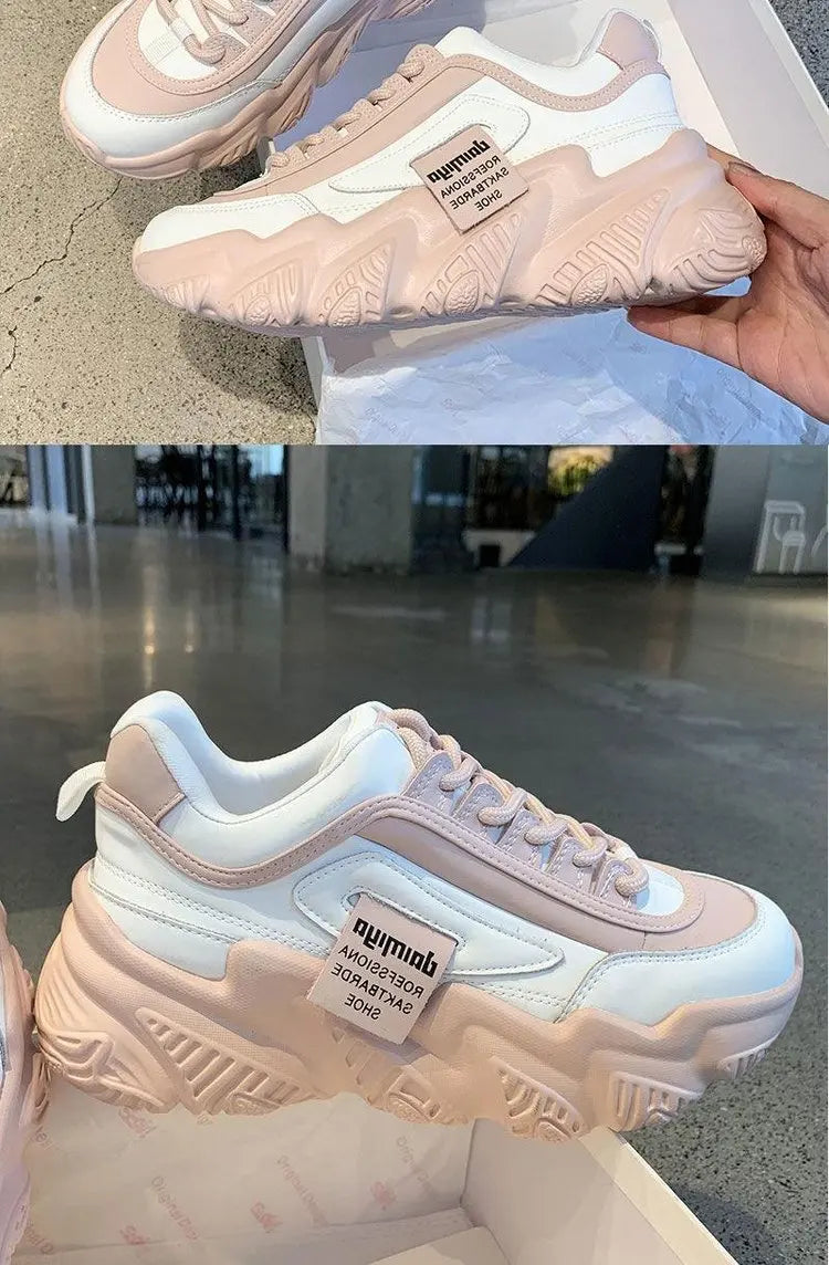Women Sneakers Casual Sneakers Women Comfortable Soft Bottom Lace Up Female Shoes