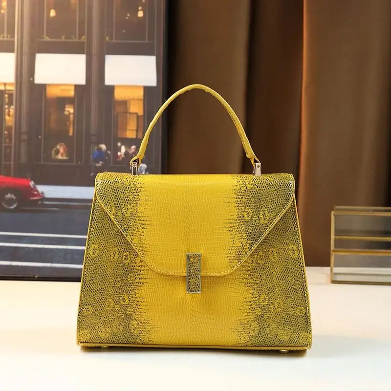 High Quality Lizard-print Handbag Women's Shoulder Crossbody Bag