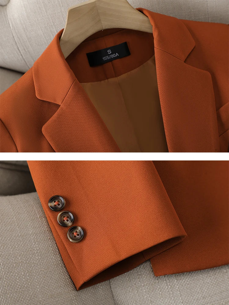 Ladies Pant Suit Formal Women Business Work Wear Blazer And Trouser