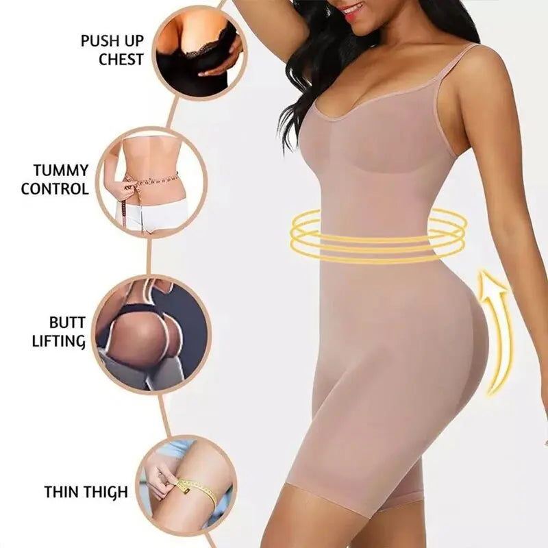 Women Bodysuit Shapewear Full Body Shaper Tummy Control Slimming Sheath Butt Lifter Push Up Shaper