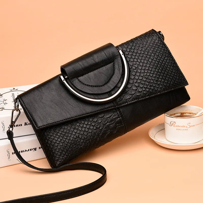 High Quality Soft PU Leather Handbag Women Luxury Purses