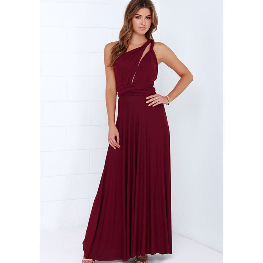 Multiway Wrap Convertible Boho Maxi Dress Bridesmaid Infinity Robe Dresses