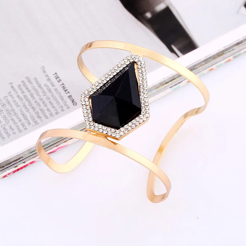 Round Chain Charms Cuff Bracelet For Women