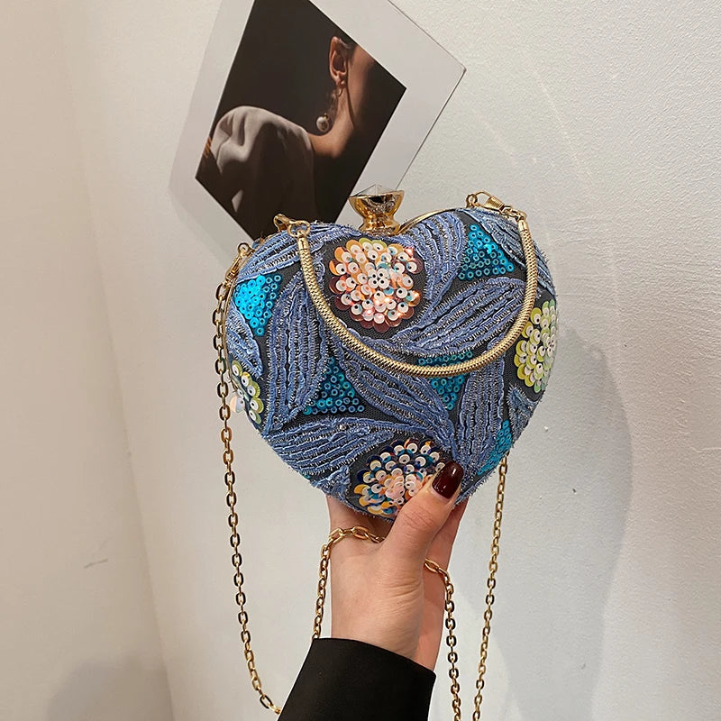 Luxury Gold Clutch Bags for Women Evening Purse Designer Crossbody Bag