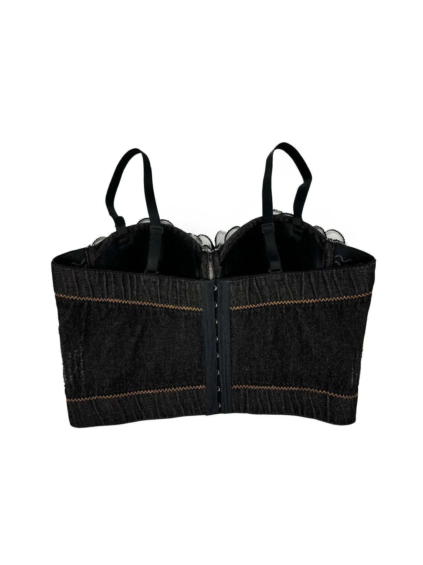 Women Denim Tank Tops Sexy Cowboy Bra Top Vest Corset Crop Top