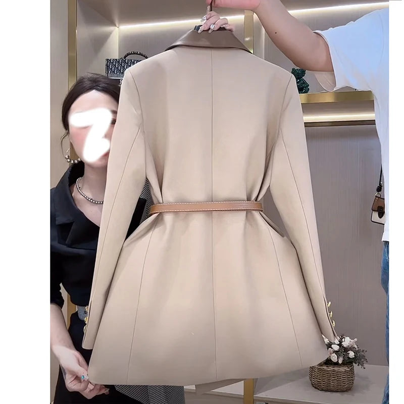 Elegant Women Office Blazer Coat Ladies Casual Slim Suit Outwear