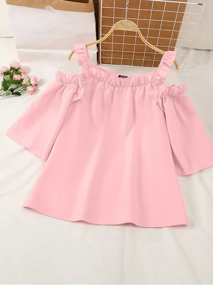 Oversized Women Blouse Summer Off Shoulder Tank Tops Tunic Casual Loose Blouse