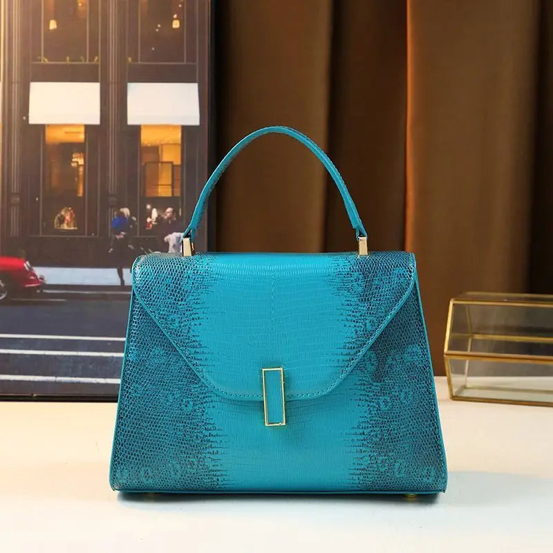 High Quality Lizard-print Handbag Women's Shoulder Crossbody Bag