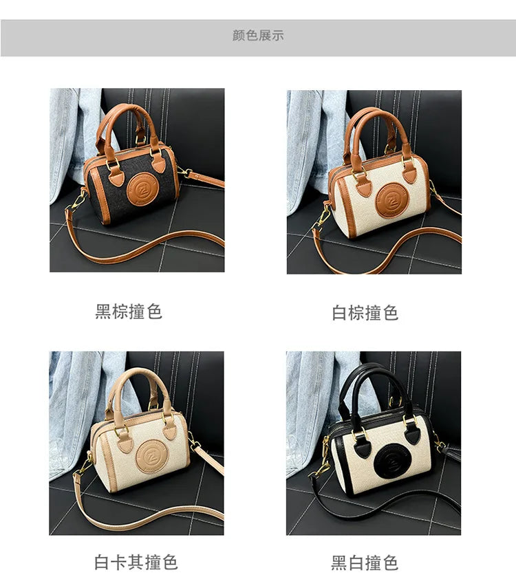 Summer Women's Canvas Bag - Niche Pillow Design, Fashionable for Commuting, Versatile Handbag