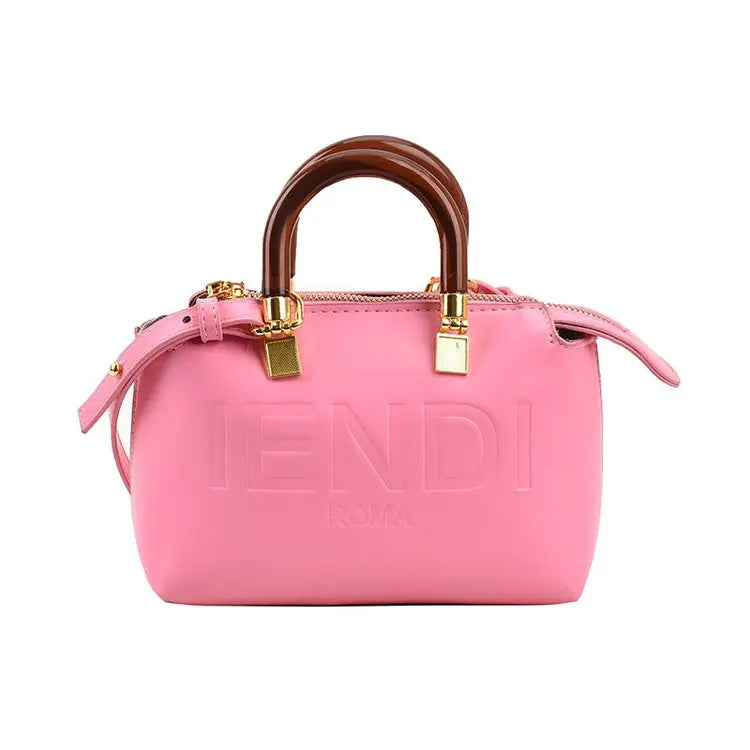 PU Leather Boston Bag Women's Shoulder Bag - Stylish Handbag for Work, Casual Purse