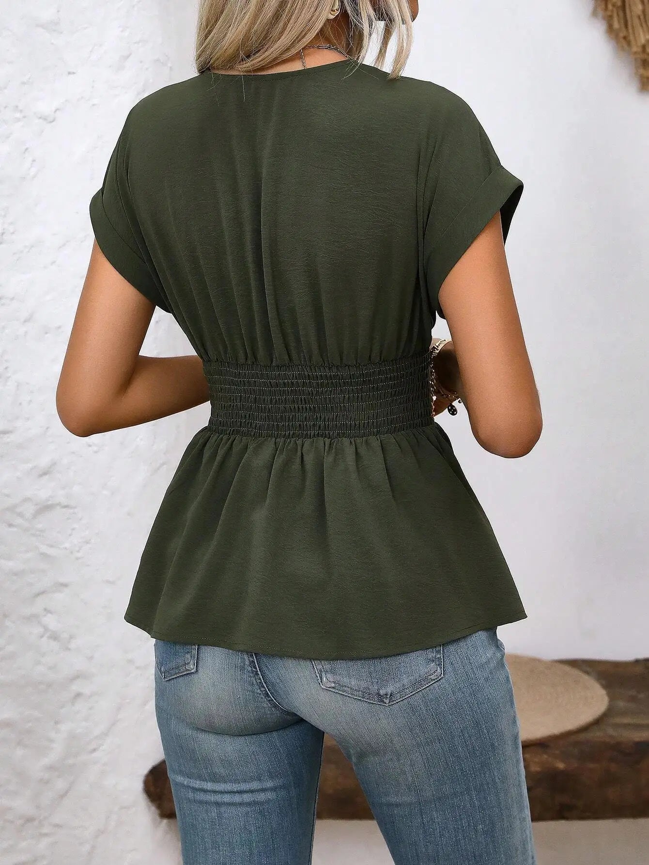 Pullover Women Shirt Slim Waisted Office Tops Casual Blouse