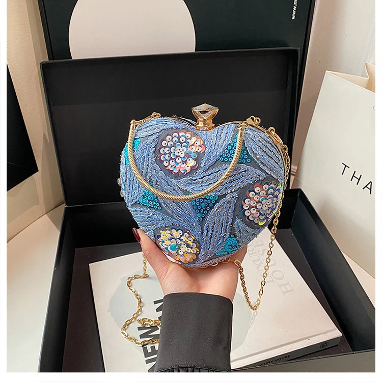 Luxury Gold Clutch Bags for Women Evening Purse Designer Crossbody Bag