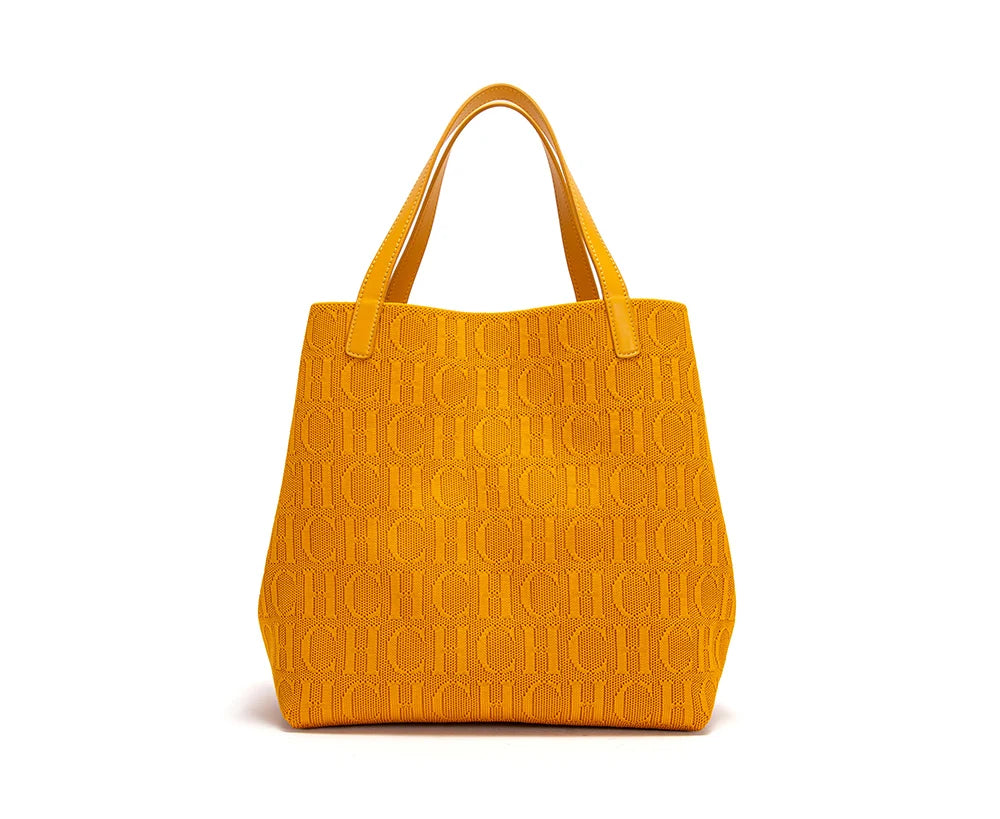 Classic New Solid Color Handbag Women's Exquisite Handcrafted Weaving Large Capacity Handbag