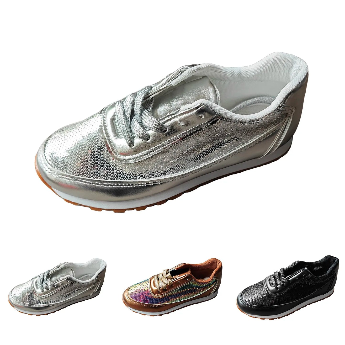 Casual Shoes For Women Sneaker Wedges Sequined Casual Sneakers Fashion Comfortable Sneakers