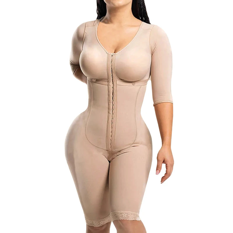 Full Body Colombian Girdles Shaper High Compression Bodysuits Postoperative Postpartum Lipo Arm Slimmer