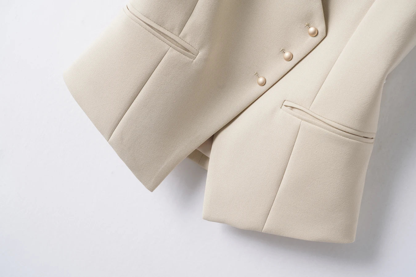 Short Vest Top Women's Diagonal Button Versatile Workplace Elegant Vest Jacket Top