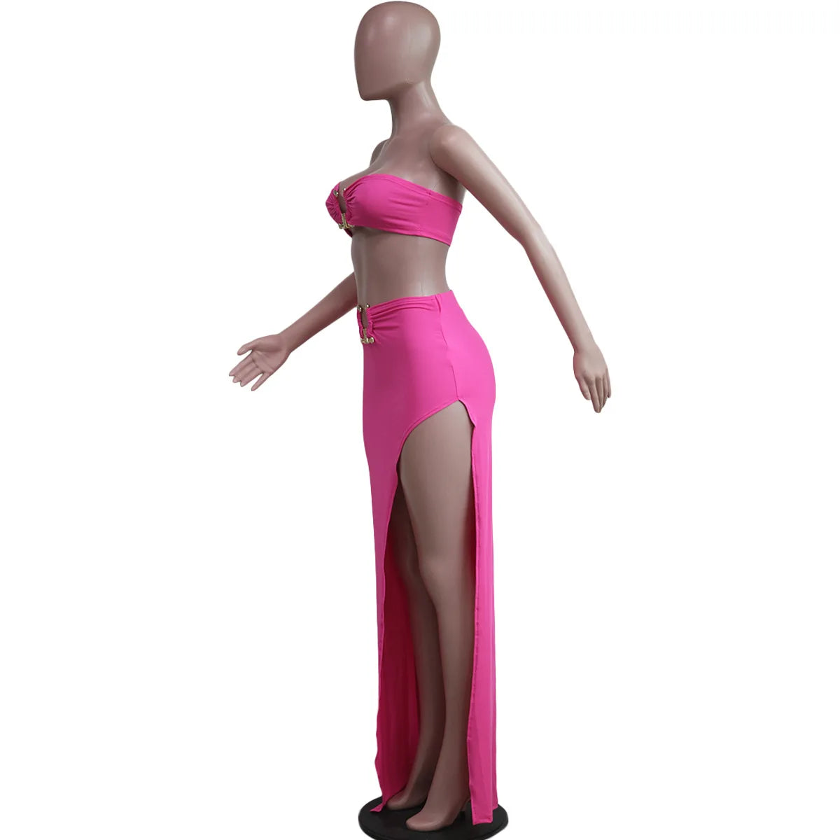 European and American women's casual fashion sexy irregular skirt suit beach dress Resort Wear
