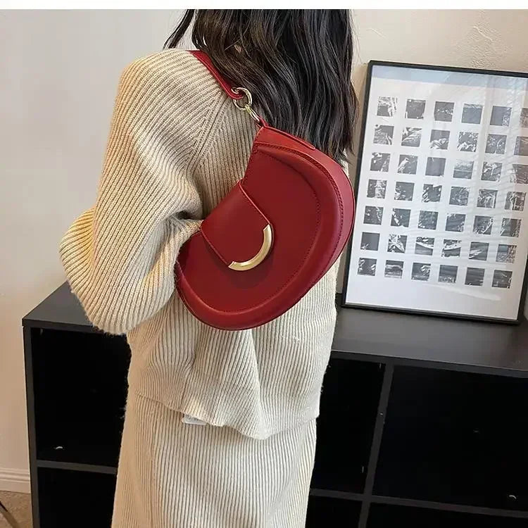 Armpit Shoulder Side Bags for Women Trend Leather Small Underarm Crossbody Handbags