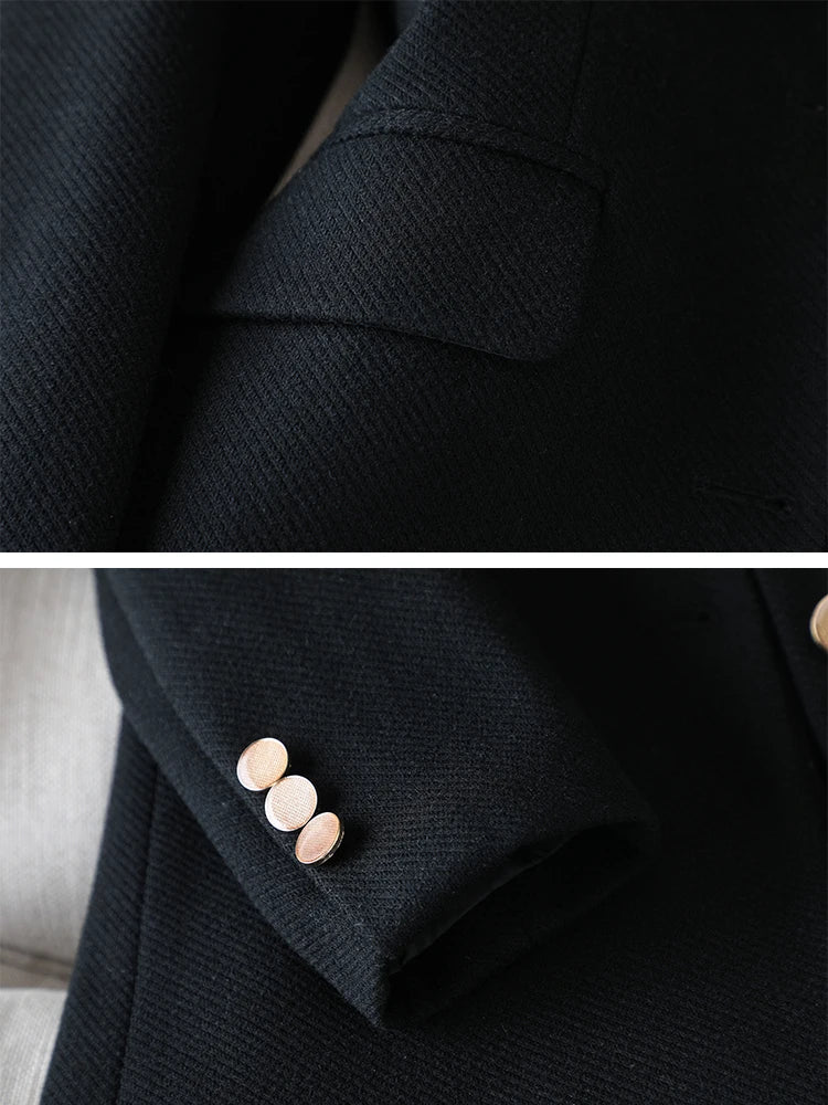 Ladies Blazer Women Green Black Khaki Long Sleeve Female Business Work Wear Slim Formal Jacket for Winter
