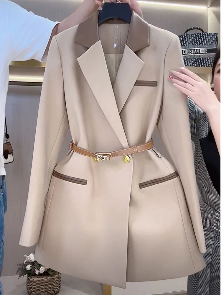 Elegant Women Office Blazer Coat Ladies Casual Slim Suit Outwear