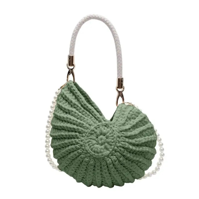 Luxury Hand-woven Shell Bag Women Seaside Conch Shell Messenger Bag