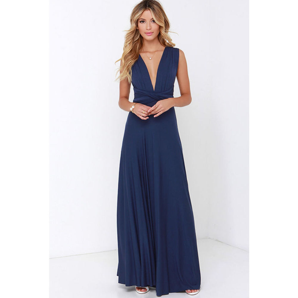 Multiway Wrap Convertible Boho Maxi Dress Bridesmaid Infinity Robe Dresses